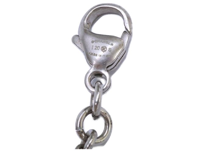 Collana Chanel in perle barocche e strass Coco Mark Argento - vista 6