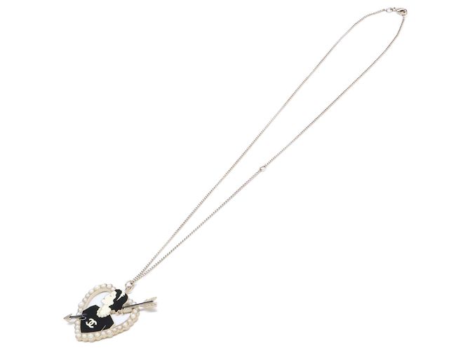 Collana Chanel Coco Pearl Cuore e Freccia placcata oro - vista 2