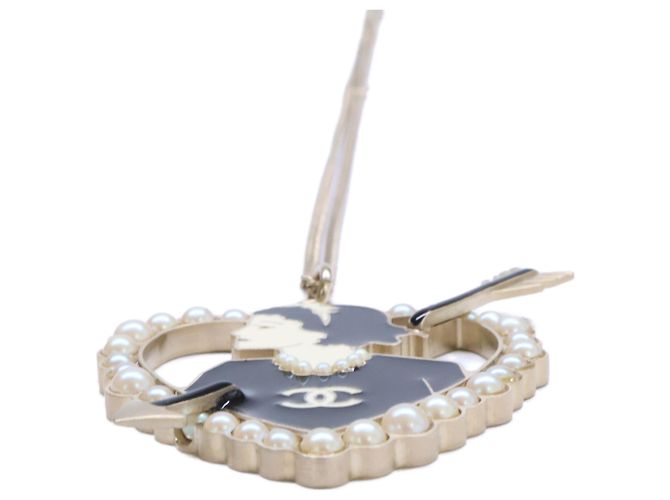 Collana Chanel Coco Pearl Cuore e Freccia placcata oro - vista 4