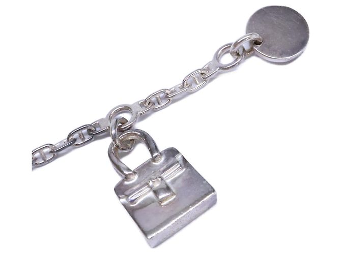 Hermès Bracciale a catena Hermes 925 Amulette Birkin Chaine d'Ancre Argento - vista 6