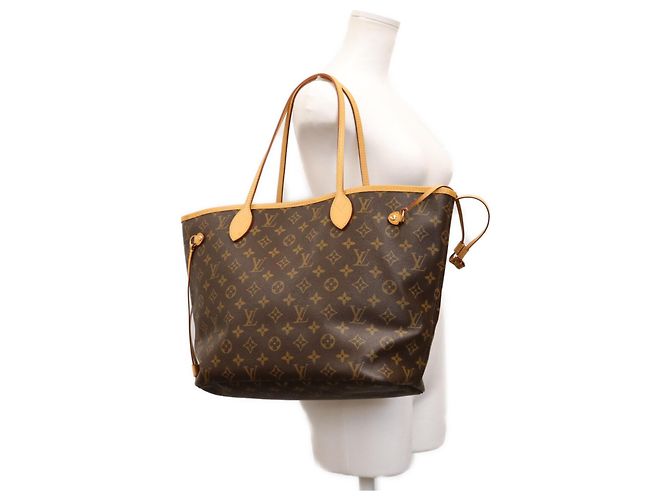Borsa Tote Louis Vuitton Monogram Pivoine Neverfull MM Marrone - vista 16