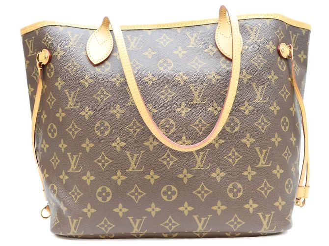 Borsa Tote Louis Vuitton Monogram Pivoine Neverfull MM Marrone - vista 3