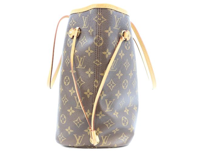 Borsa Tote Louis Vuitton Monogram Pivoine Neverfull MM Marrone - vista 4
