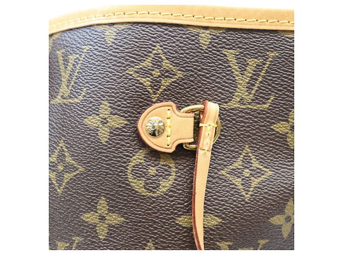 Borsa Tote Louis Vuitton Monogram Pivoine Neverfull MM Marrone - vista 6