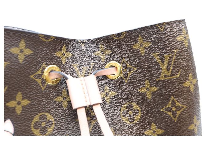 Néonoé Borsa a tracolla Louis Vuitton Monogram Rose Poudre Neo Noe MM Marrone Rosa - vista 6