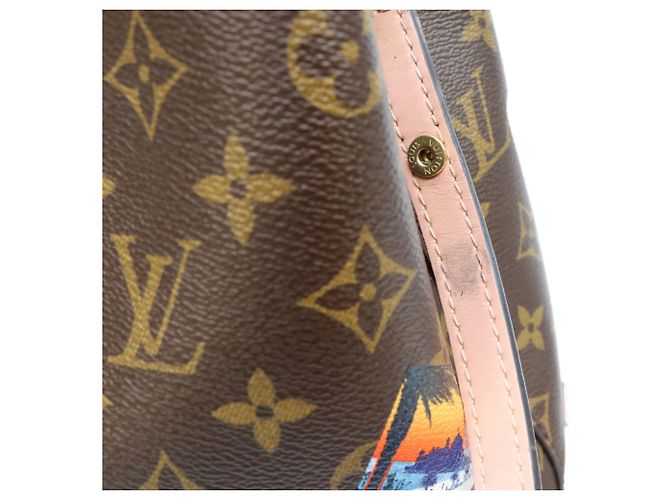 Néonoé Borsa a tracolla Louis Vuitton Monogram Rose Poudre Neo Noe MM Marrone Rosa - vista 9