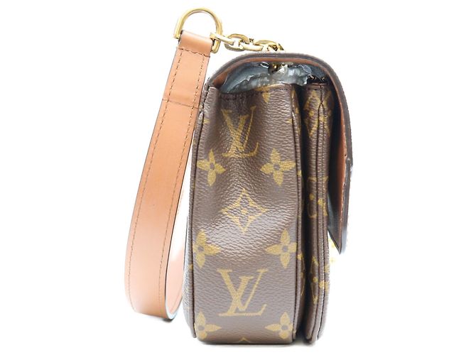 Borsa a tracolla Louis Vuitton Monogram Sac Marceau Marrone - vista 4