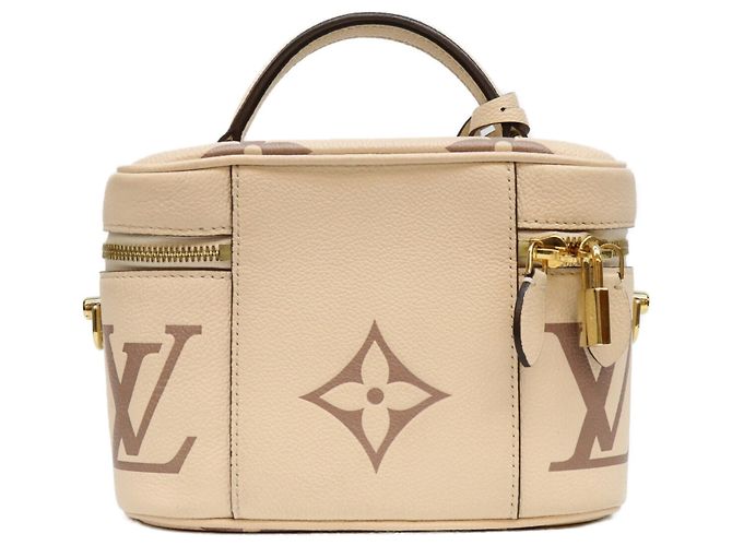 Louis Vuitton Bois de Rose Empreinte Vanity PM Schultertasche Beige - Ansicht 3