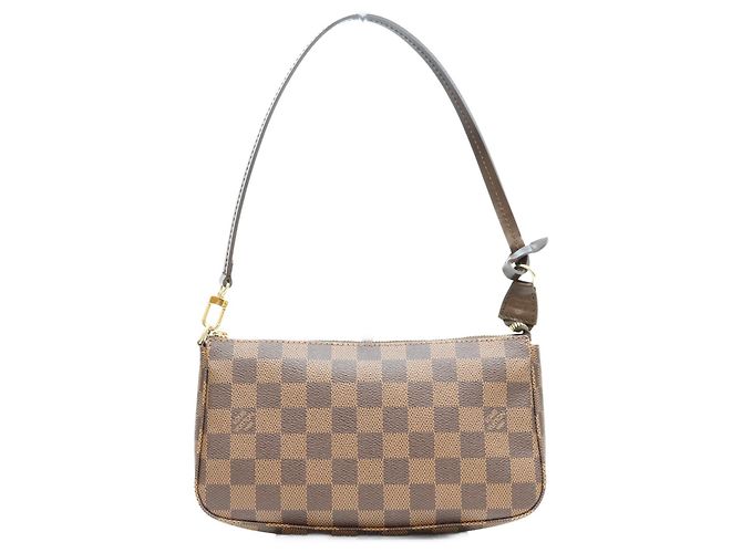 Louis Vuitton Damier Pochette Accessoires Pouch Marrone - vista 3