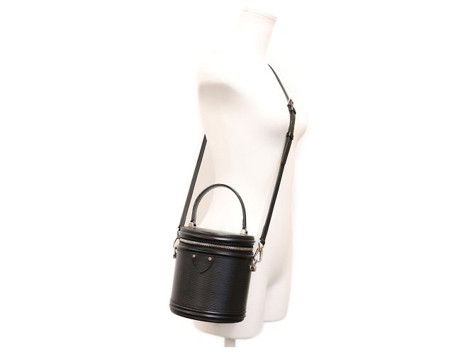 Borsa a tracolla Louis Vuitton Epi Noir Cannes Nero - vista 15