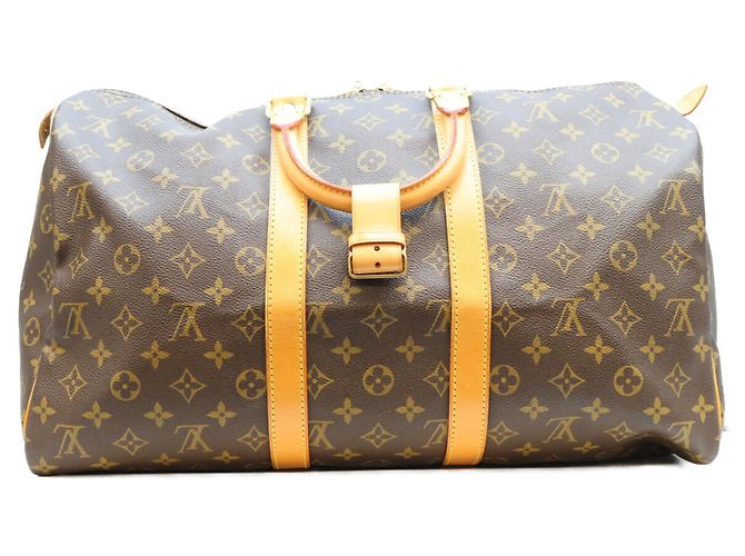 Borsa Boston Louis Vuitton Keepall 45 Monogram Brown Marrone - vista 3
