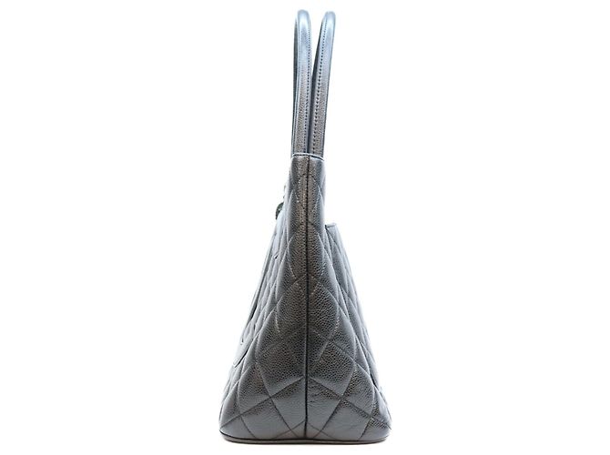 Borsa Tote Chanel in pelle caviar nera Nero - vista 2