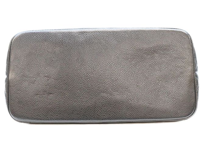 Borsa Tote Chanel in pelle caviar nera Nero - vista 5