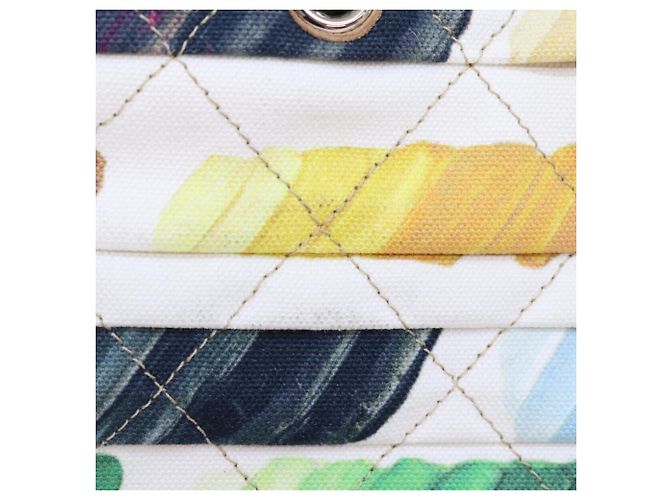 Chanel Paint Series Colorama Mini Tote Bag aus Canvas mit Kette Mehrfarben - Ansicht 11