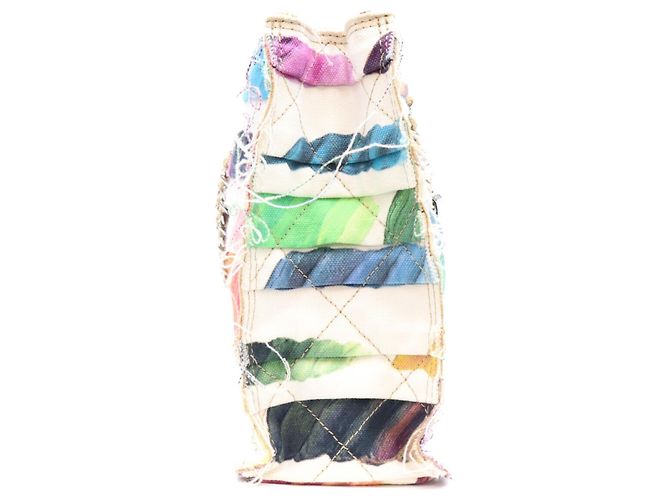 Chanel Paint Series Colorama Mini Tote Bag aus Canvas mit Kette Mehrfarben - Ansicht 4