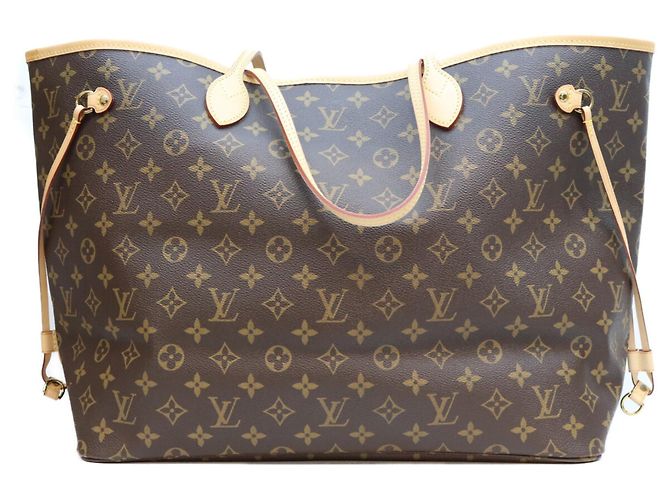 Borsa Tote Louis Vuitton Monogram Pivoine Neverfull GM Marrone - vista 3