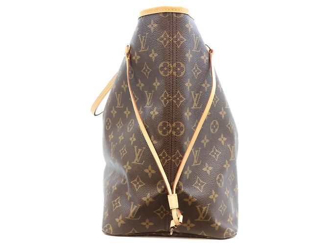 Borsa Tote Louis Vuitton Monogram Pivoine Neverfull GM Marrone - vista 4