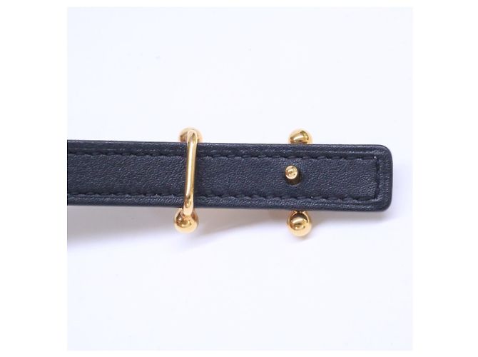 Hermès Cinturón Hermes Y-stamp Mole H Mini Buckle Black Etoupe - vista 5