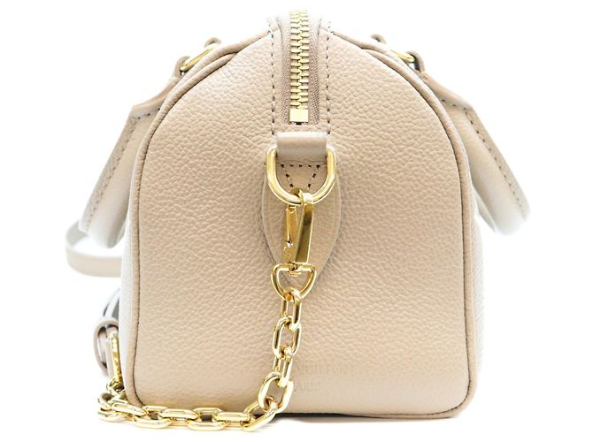 Borsa a tracolla Louis Vuitton Monogram Empreinte Speedy Bandoulière 20 Beige - vista 4
