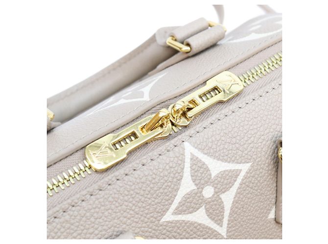 Borsa a tracolla Louis Vuitton Monogram Empreinte Speedy Bandoulière 20 Beige - vista 6