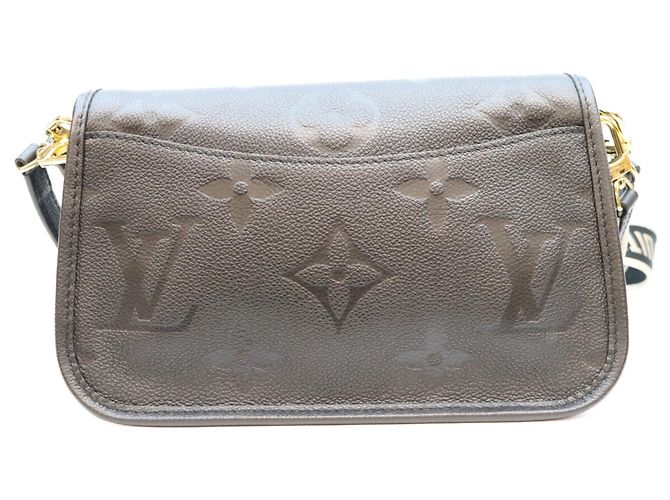 Borsa a tracolla Louis Vuitton Empreinte Noir Diane NM PM Nero - vista 3