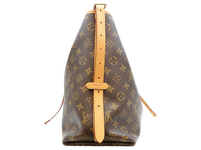 Borsa Tote Louis Vuitton Monogram Carryall NM MM Marrone - vista 2