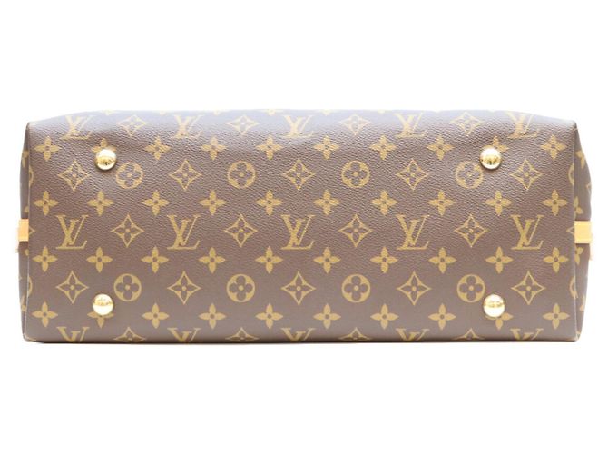 Borsa Tote Louis Vuitton Monogram Carryall NM MM Marrone - vista 5