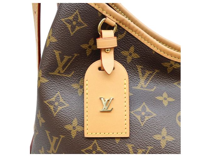 Borsa Tote Louis Vuitton Monogram Carryall NM MM Marrone - vista 6
