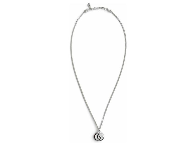 Collana con pendente Double G GUCCI Argento - vista 4
