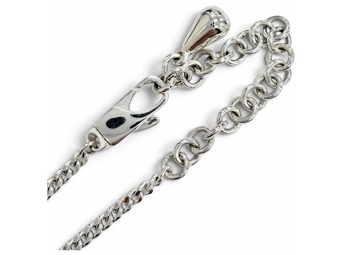 Collana con pendente Double G GUCCI Argento - vista 7