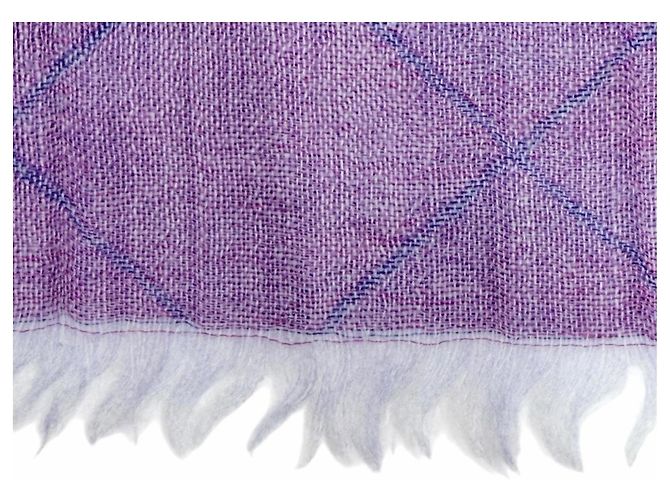 Chanel 13S Cashmere Cotton Stole Purple - view 5