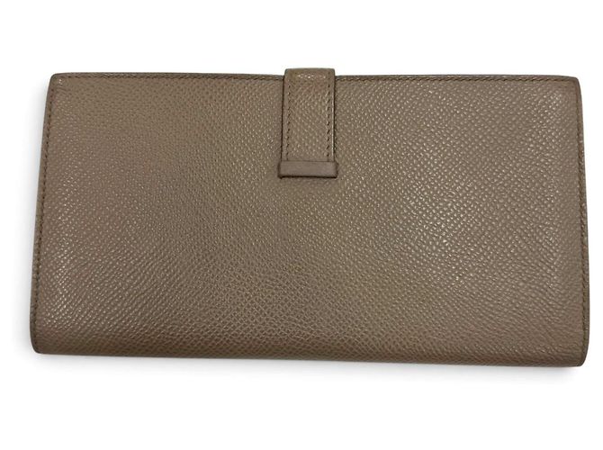 Hermès Hermes Bearn Soufflé Long Wallet Taupe - view 2
