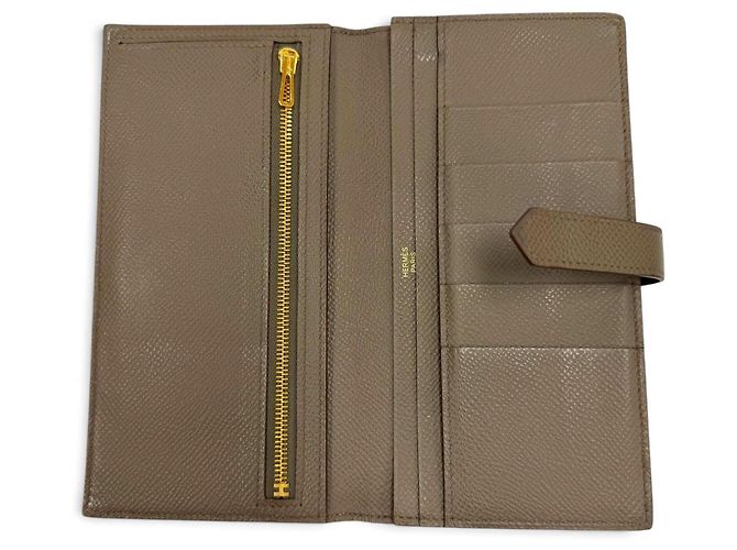 Hermès Hermes Bearn Soufflé Long Wallet Taupe - view 5