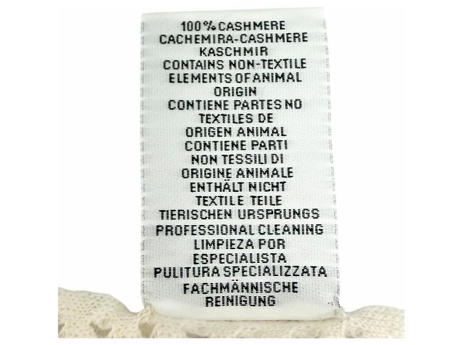 Hermès Hermes Stola aus Kaschmir in Elfenbein Roh - Ansicht 7