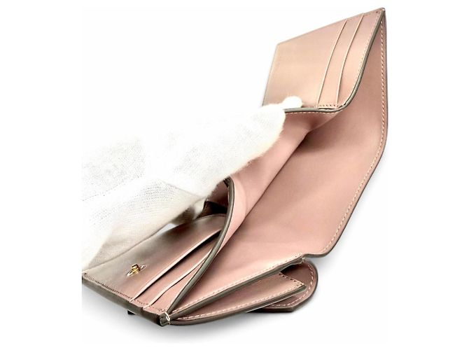 Fendi Purple Leather Tri-fold Wallet - view 6