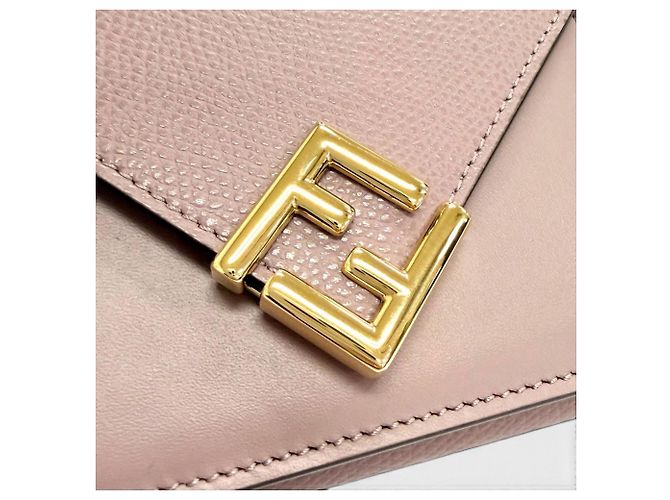 Fendi Purple Leather Tri-fold Wallet - view 9