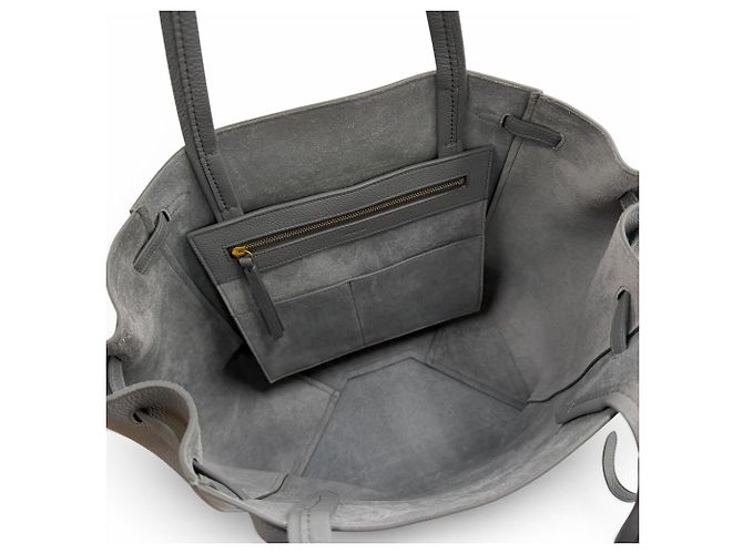 Céline Bolso Tote Cabas Phantom Celine Gris Castaño - vista 6