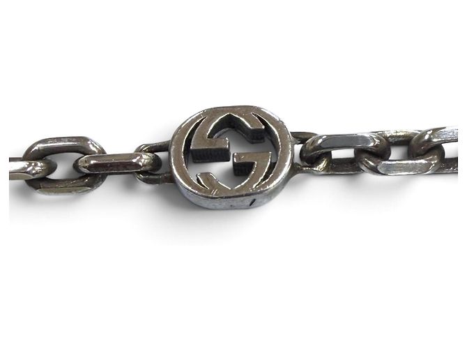 Collana a catena Gucci GG Marmont in argento - vista 6