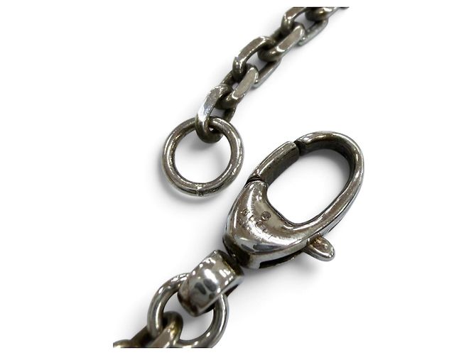 Collana a catena Gucci GG Marmont in argento - vista 7