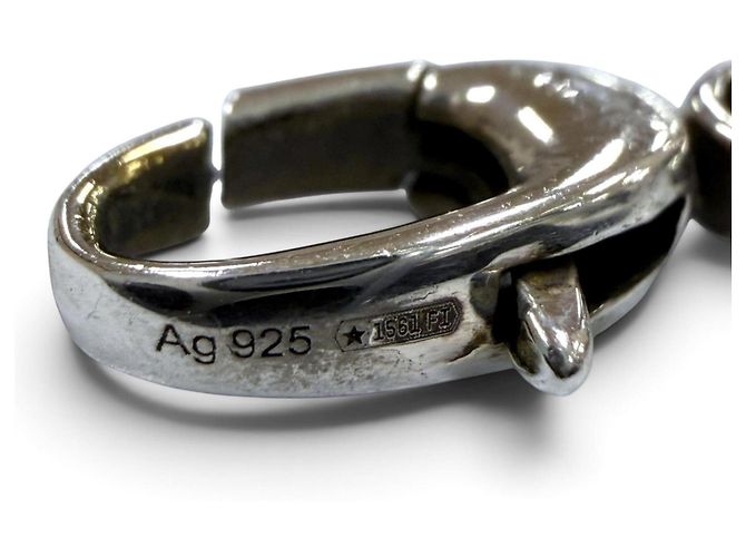 Collana a catena Gucci GG Marmont in argento - vista 8