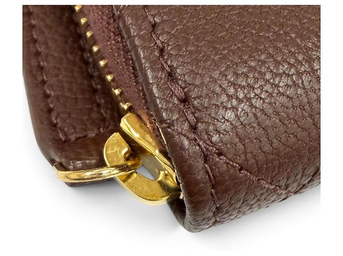 Cartera bi-fold de piel Chanel Castaño - vista 7