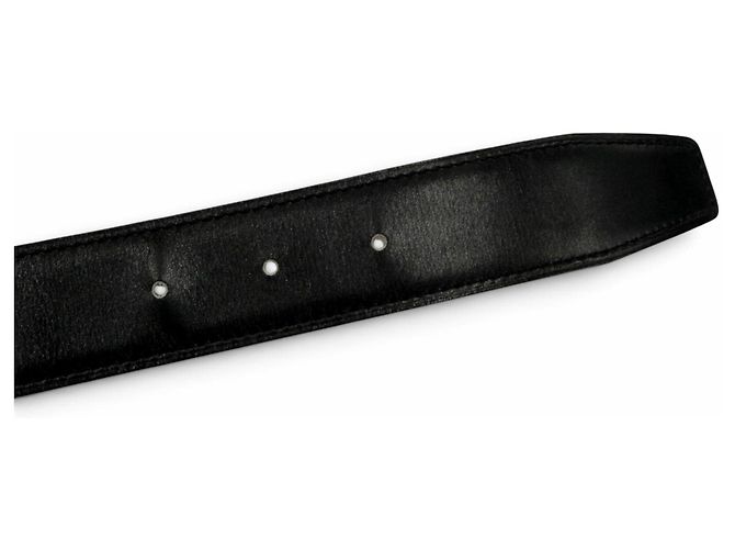 Hermès HERMES Vintage Wendelgürtel aus Leder Braun Schwarz - Ansicht 7