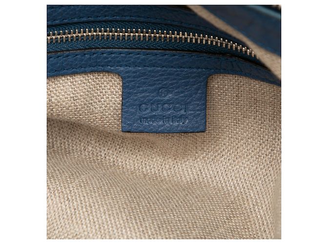 Borsa Satchel Gucci Beige GG Canvas Icon Bit - vista 5