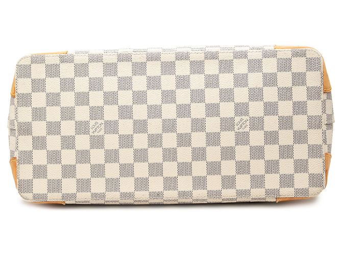 Louis Vuitton White Damier Azur Hampstead MM Bianco - vista 3