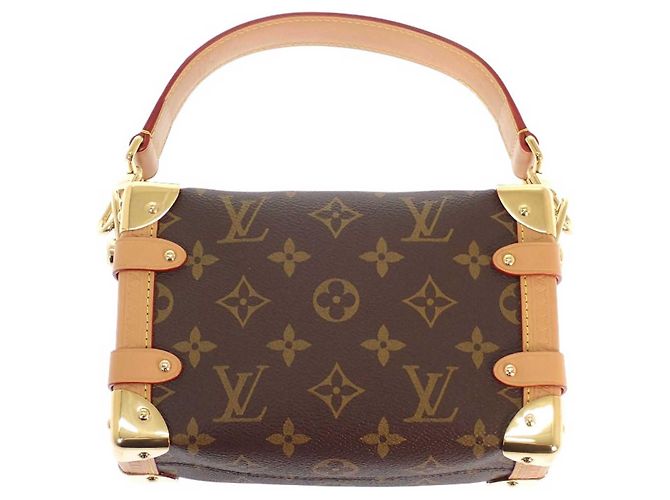 Louis Vuitton Brown Monogram Side Trunk PM Marrone - vista 2