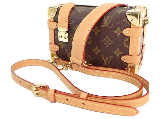 Louis Vuitton Brown Monogram Side Trunk PM Marrone - vista 3