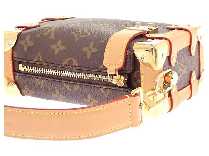 Louis Vuitton Brown Monogram Side Trunk PM Marrone - vista 6