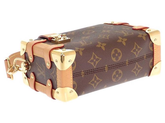 Louis Vuitton Brown Monogram Side Trunk PM Marrone - vista 7