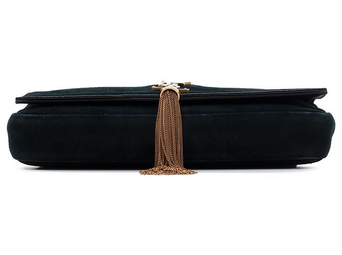 Borsa Kate 99 Monogram con Nappine in Camoscio Nero Saint Laurent - vista 3