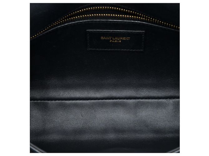 Borsa Kate 99 Monogram con Nappine in Camoscio Nero Saint Laurent - vista 4